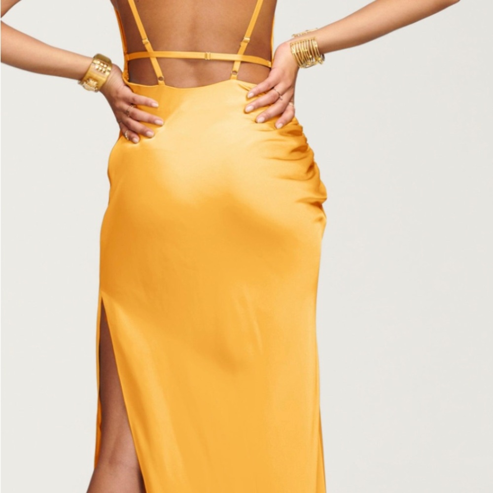 New without Tags Rami Brooks long cow neck dress